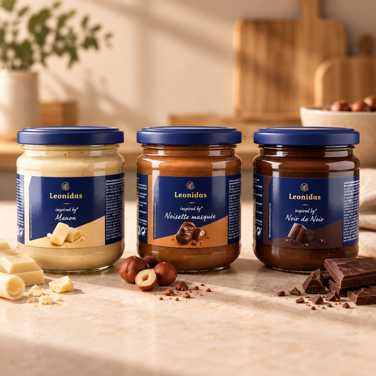 Crema para untar Leonidas 300g
